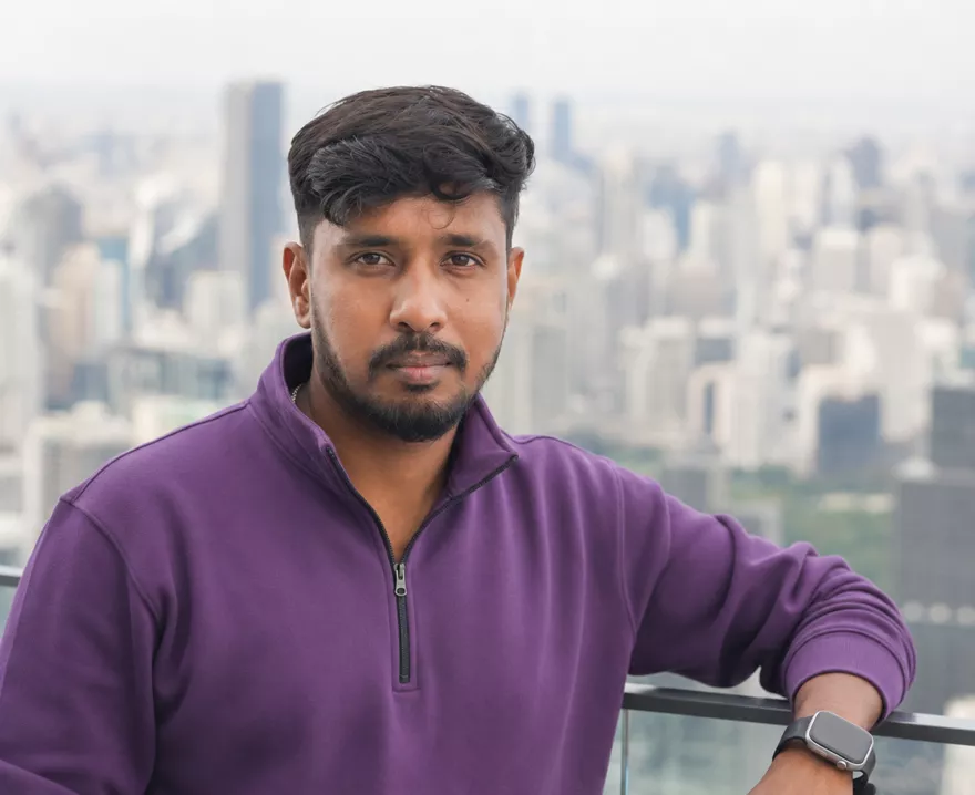 Alan Avinash (Avi), founder of the Kannigapuram Chucking Premier League